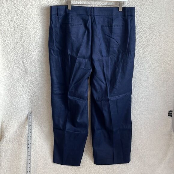 J Crew Sydney Pant Womens Size 16 Talll Navy Blue - Picture 7 of 11